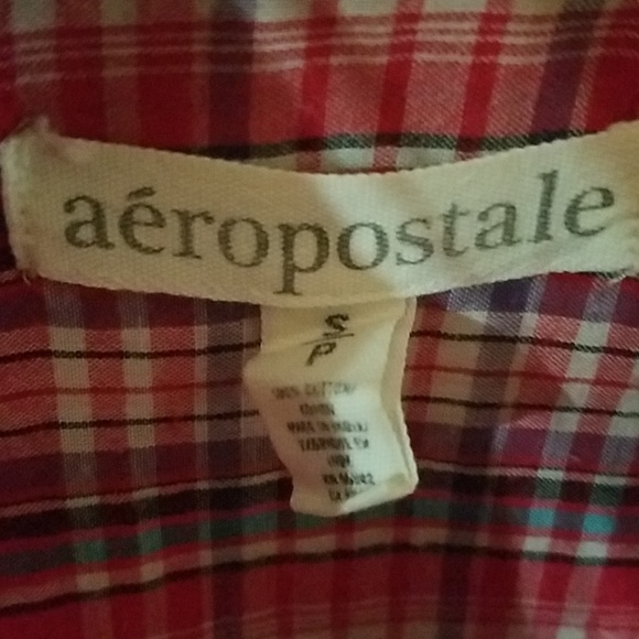 Aeropostale Plaid Cotton Women's shirt SP - Picture 2 of 6